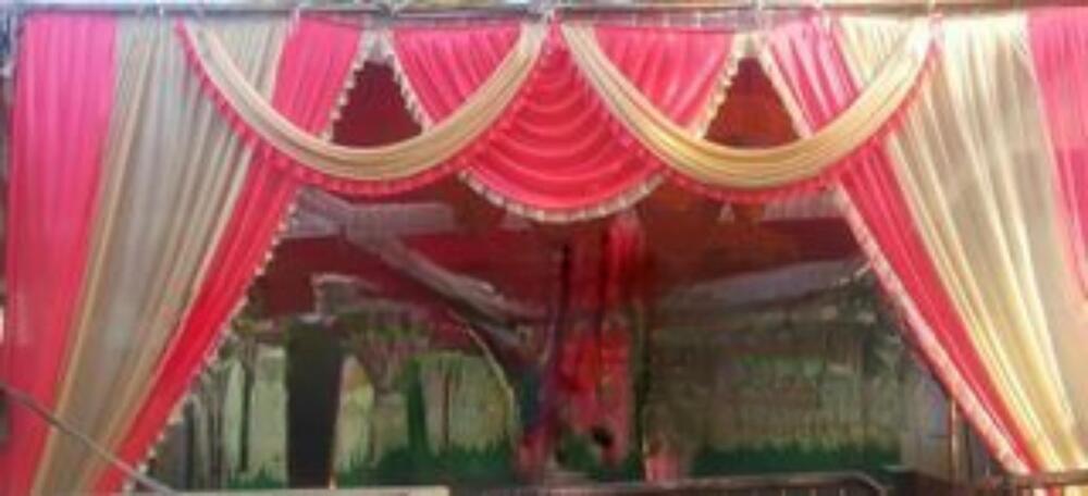Premium Entry Gate Design for Mandap Tent Decoration with Elegant Structure and Grand Finish