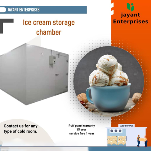 Ice Cream Storage Chamber - Capacity: 5 Ton