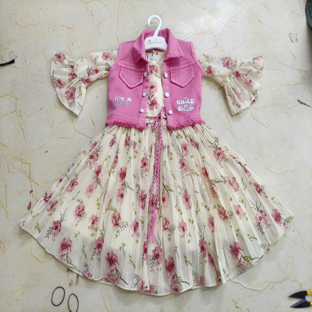 D.NO-F/02 Kids Printed Frock