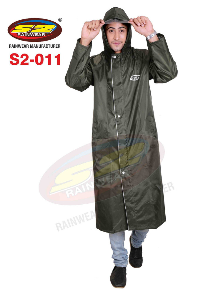 Reversible Long Raincoat