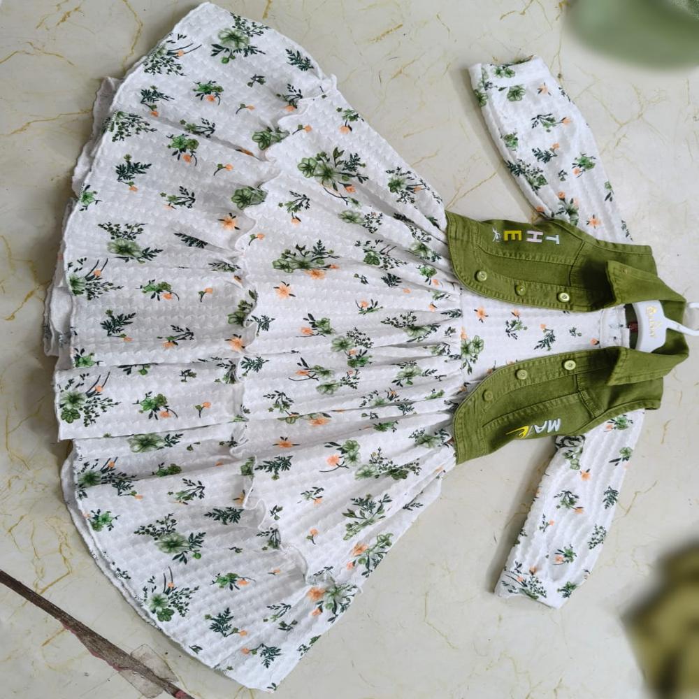 D.NO-F/05 Kids printed Color Girls Frock