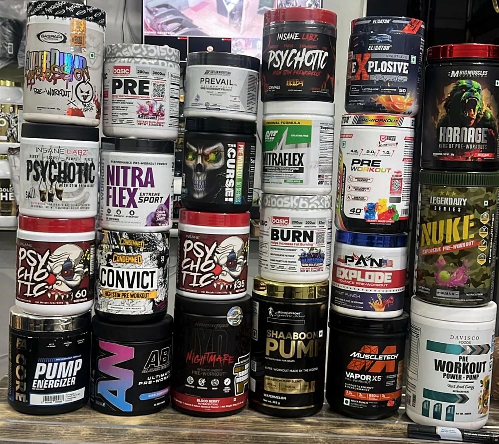 Shaaboom Pump Pre Workout, Caffeine per serve: 200 mg, Net weight: 385g