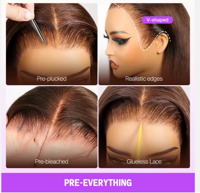 The Devote Pre Cut 13x6 HD Full Frontal Human Hair Wig | Chocolate Brown Glueless Lace Wig for Women