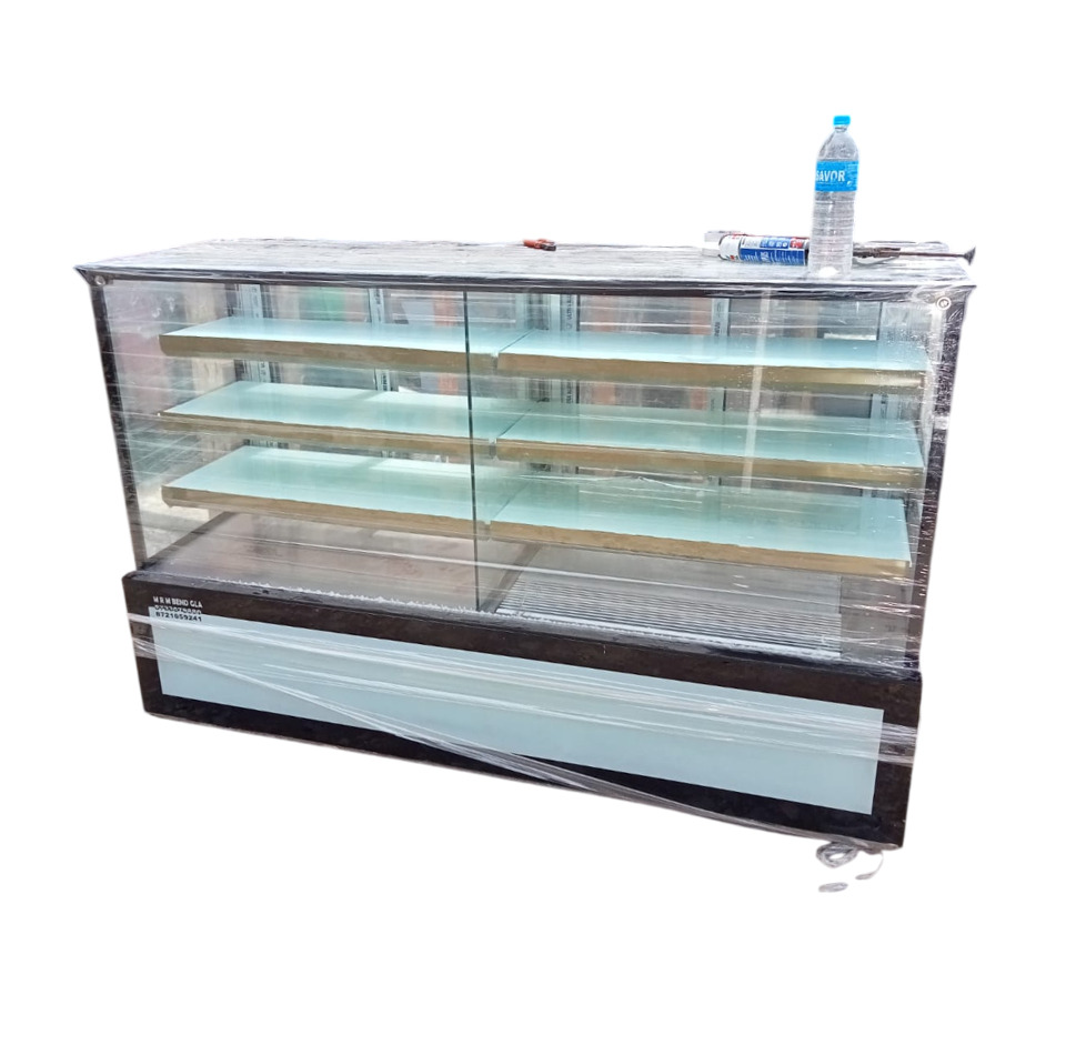 SS Glass Commercial Display Counter