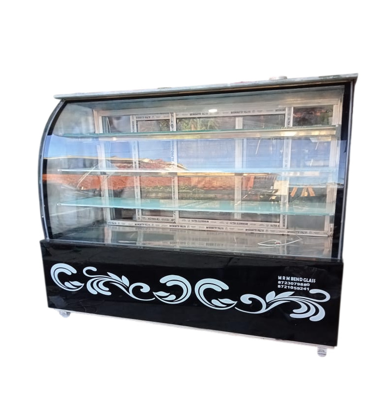 Curved Glass Display Counter