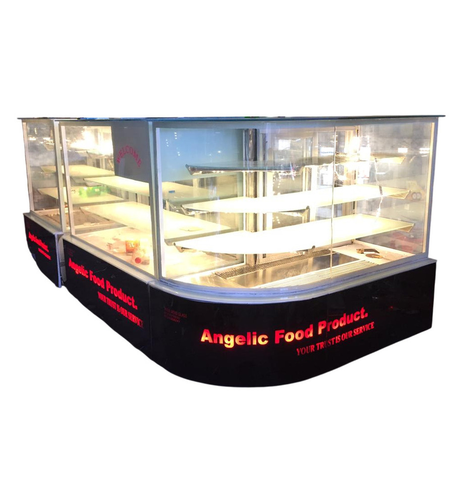 L Shaped Air Cooled Sweet Display Counter