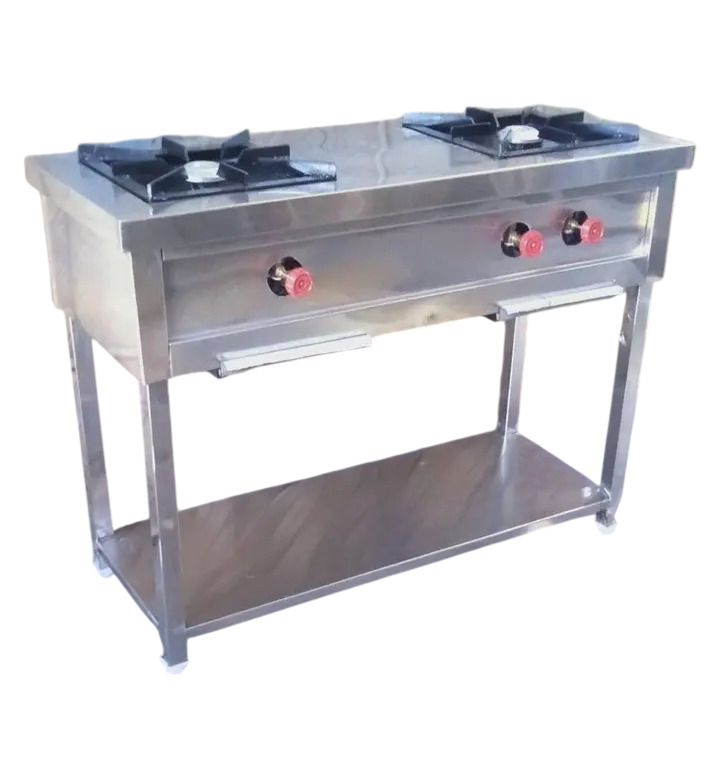Two Burner Stainless Steel Gas Range