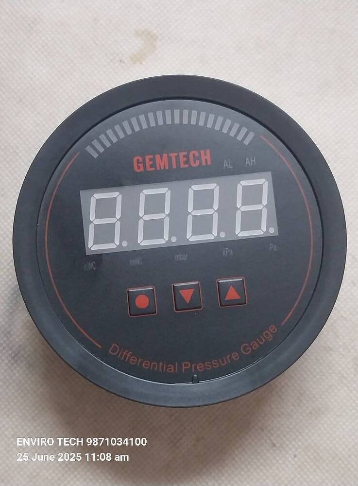 GEMTECH - Series 3000 Digital Pressure Gauge Range 0 to 1.000 KPA