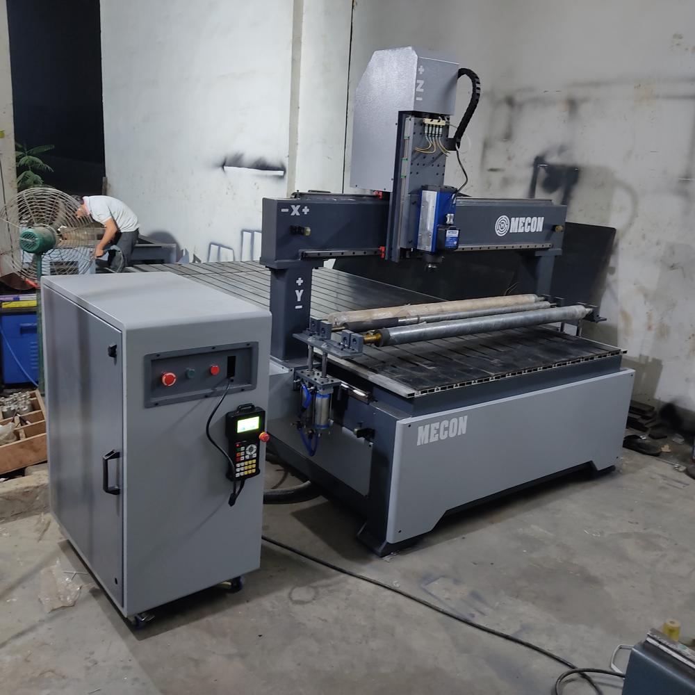 3D CNC Engraving Router Machine With Press Roller 