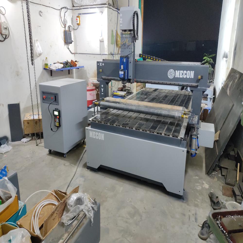 3D CNC Engraving Router Machine With Press Roller 