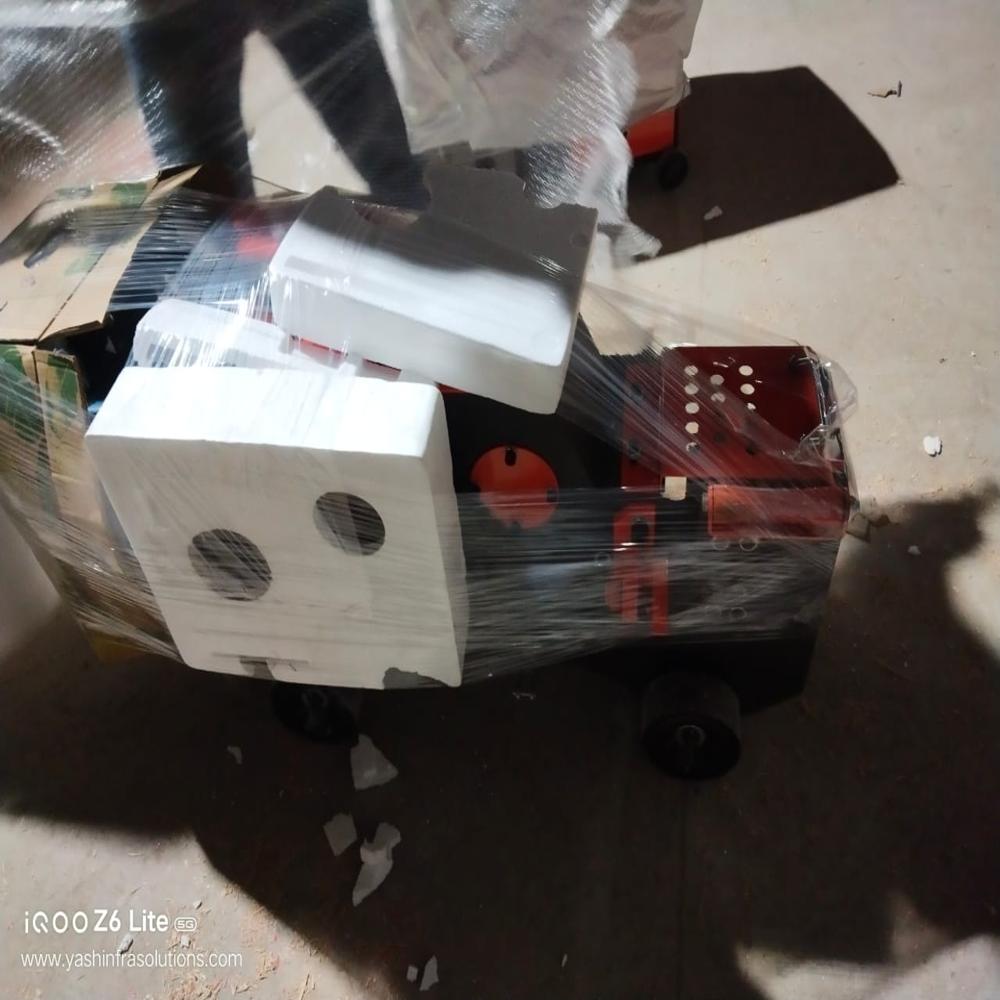 Gq40 Rebar Cutting Machine - Color: Orange