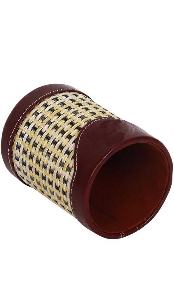 Leather Pen Holder - Color: Brown