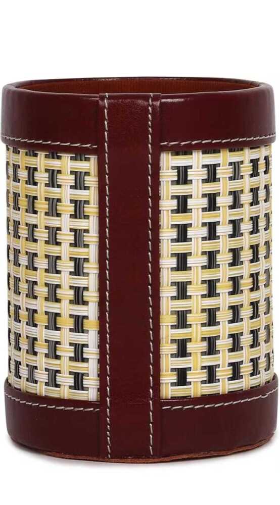 Leather Pen Holder - Color: Brown
