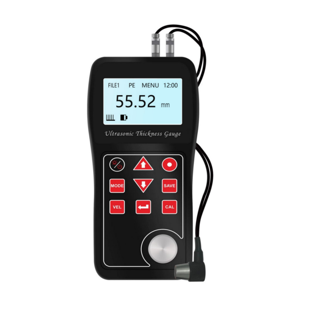 Through Coating Metal Glass and Plastic Ultrasonic Thickness Gauge