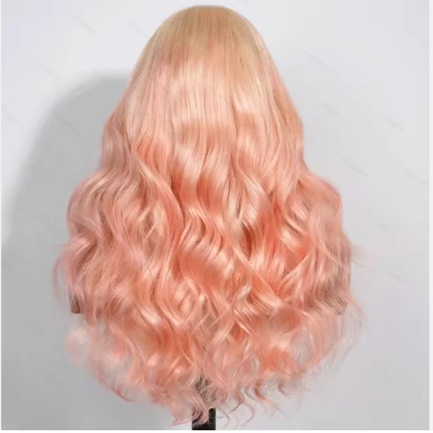 The Devote 13x6 Glueless Human Hair Wig | Honey Blonde to Pink Ombre Loose Body Wave Lace Frontal Wig