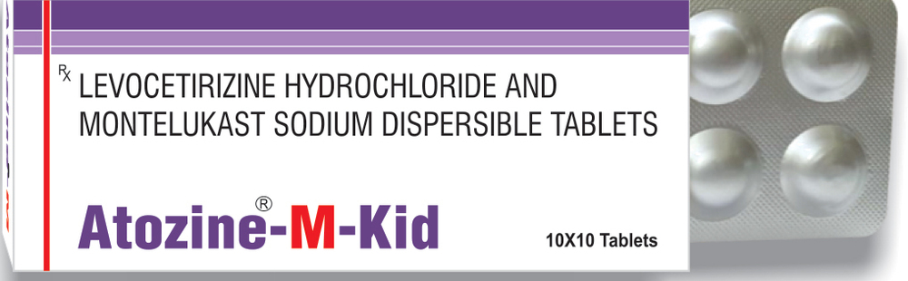 Levocetirizine Hydrochloride Montelukast Dispersible Tablet