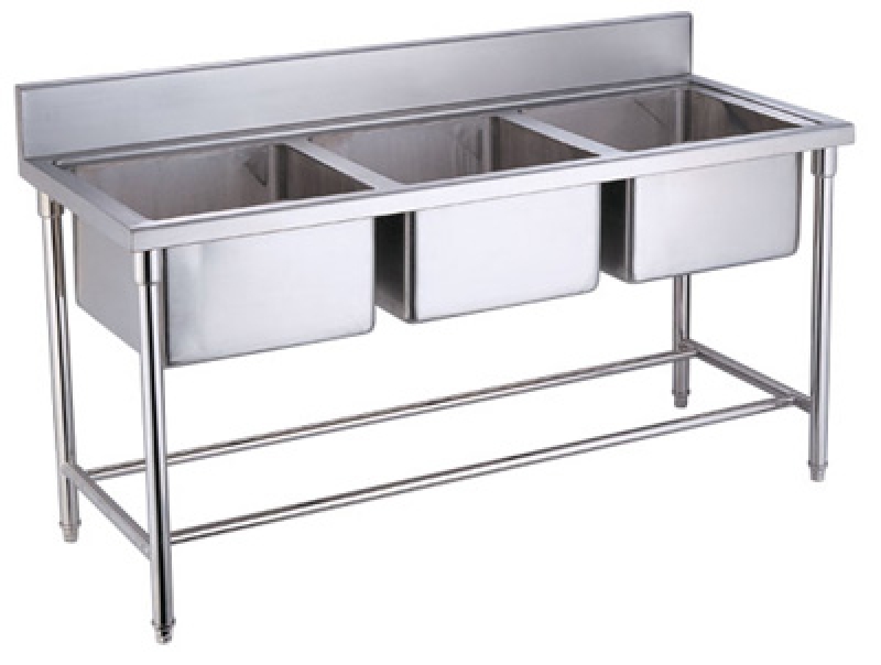 Three Unit Sink - Application: Hotel