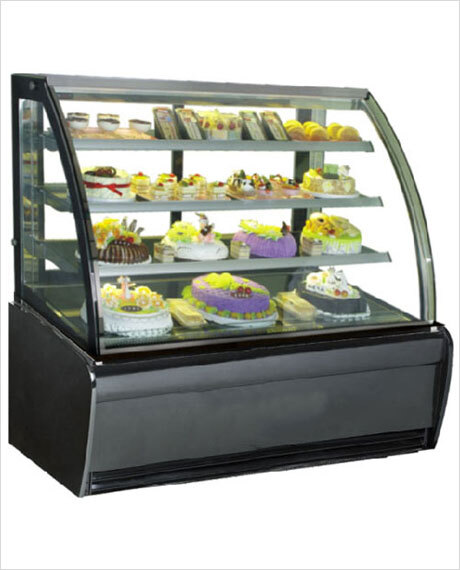 Curved Glass Cold Showcase