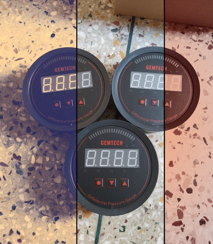 GEMTECH* Series 3000 Digital Pressure Gauge Range 0 to 0.750 KPA