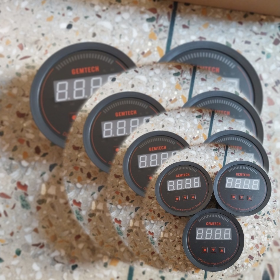 GEMTECH* Series 3000 Digital Pressure Gauge Range 0 to 0.750 KPA