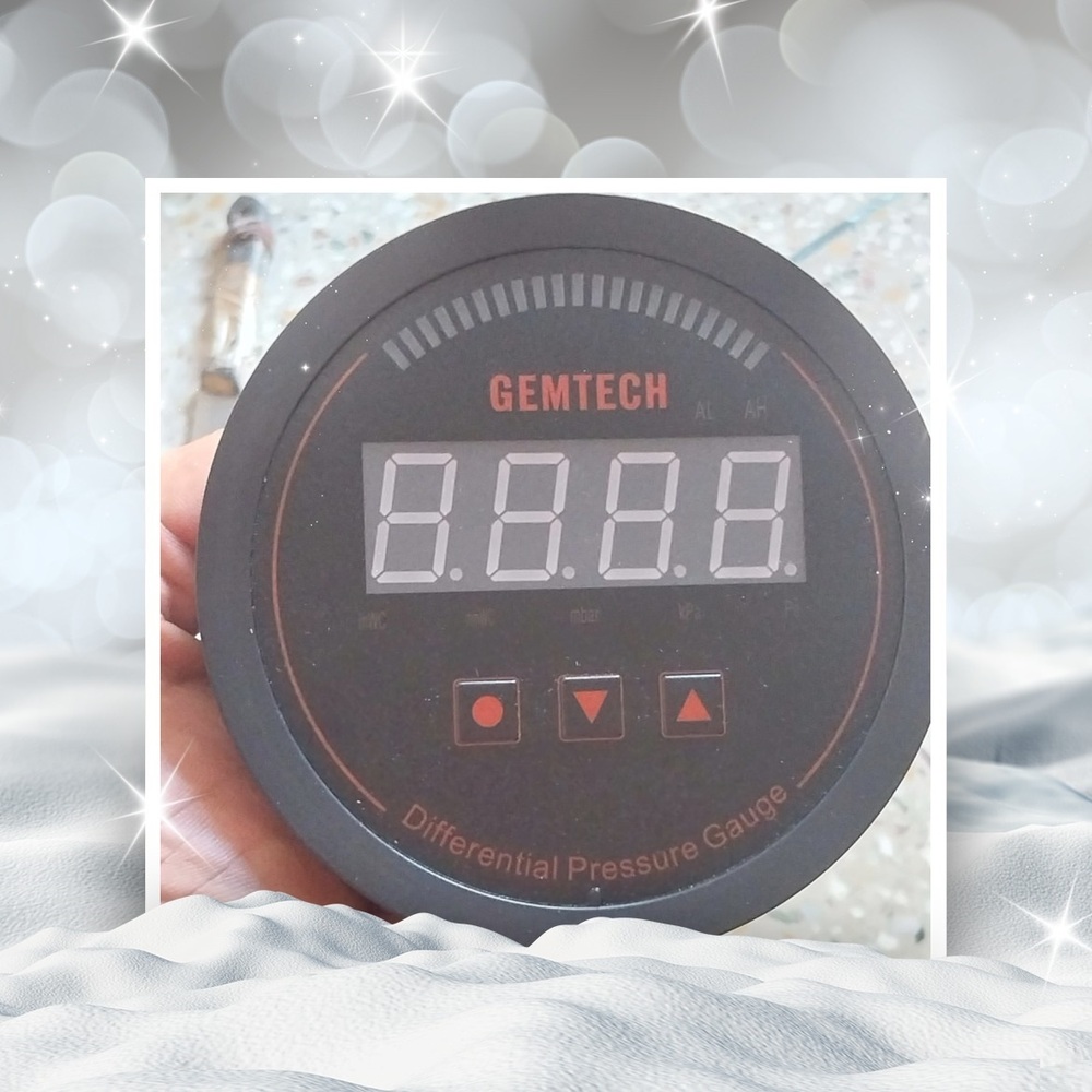 GEMTECH* Series 3000 Digital Pressure Gauge Range 0 to 0.750 KPA