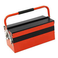 Cantilever Tool Box - 22 Gauge Steel, 600x200x250mm, Blue | 5 Compartments, Corrosion Resistant, Centralized Lock