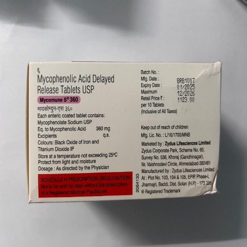 Mycomune S 360 mg Tablet
