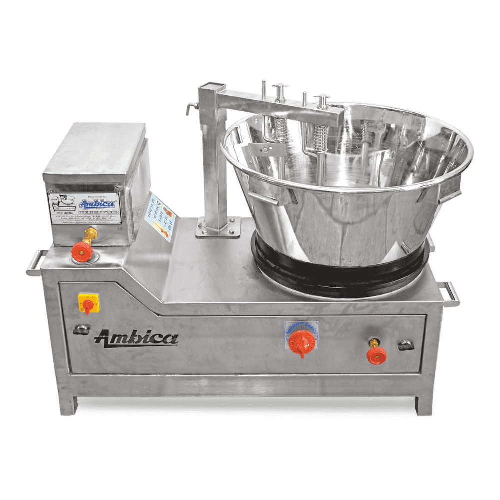 55 Ss Dg Milk Mawa Khova Diesel Gas Machine - Color: Silver