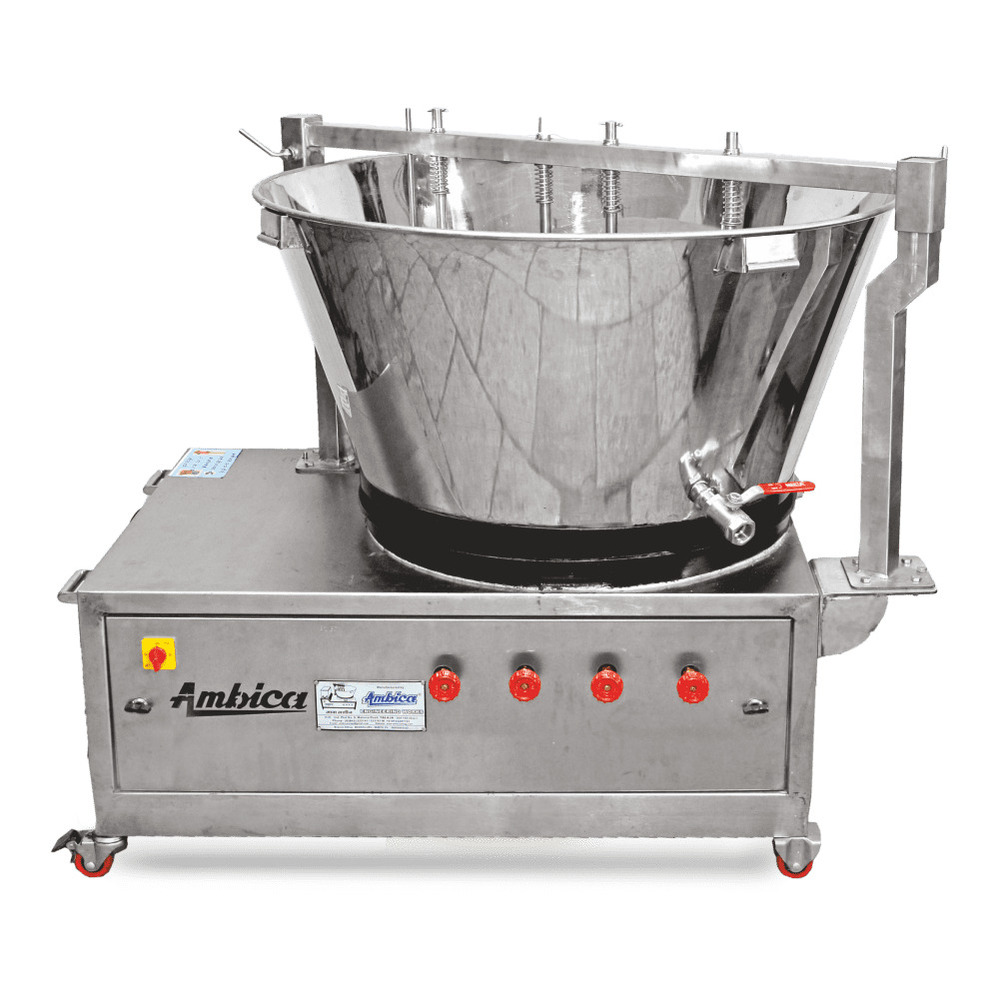 300 Ss G Milk Basundi Boiling Gas Machine - Color: Silver