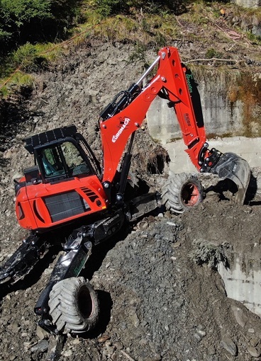 Spider Walking Excavator