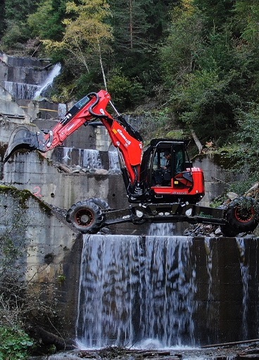 Spider Walking Excavator