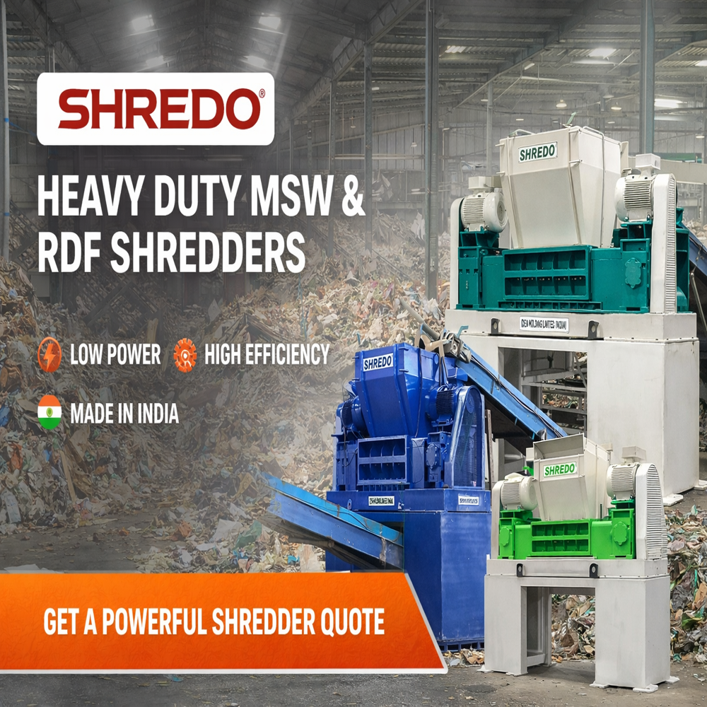 Municipal Solid Waste Shredding - Cutter Type: Semi-automatic