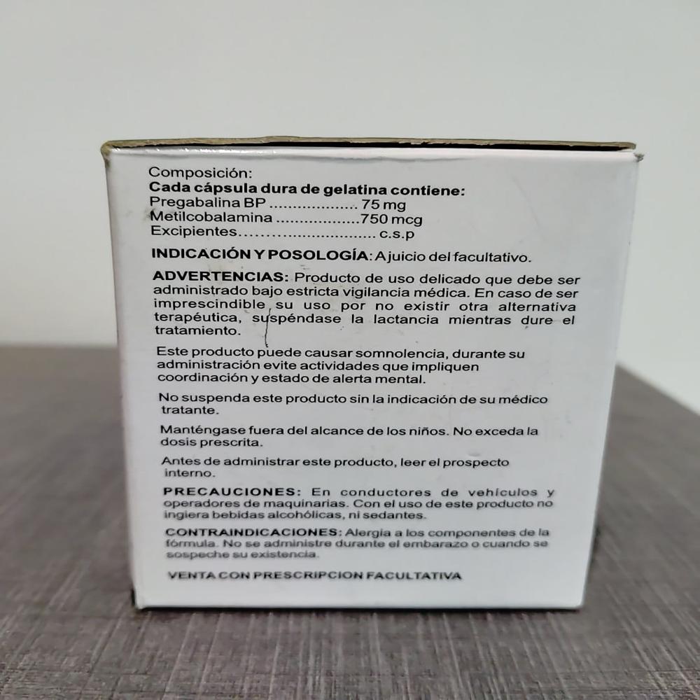 Pregabalin And Methylcobalamin Capsules  75mg/750mg - Dosage Form: Solid