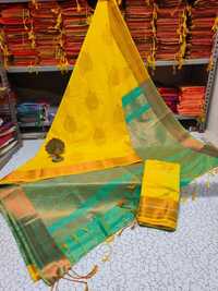 Kanchipuram Wedding Saree - Color: Yellow
