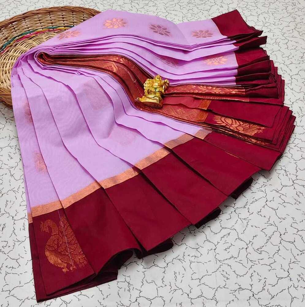 Korvai Border Silk Cotton Saree