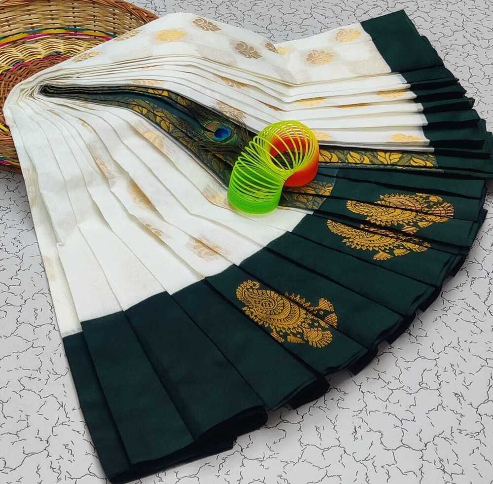 Korvai Border Silk Cotton Saree