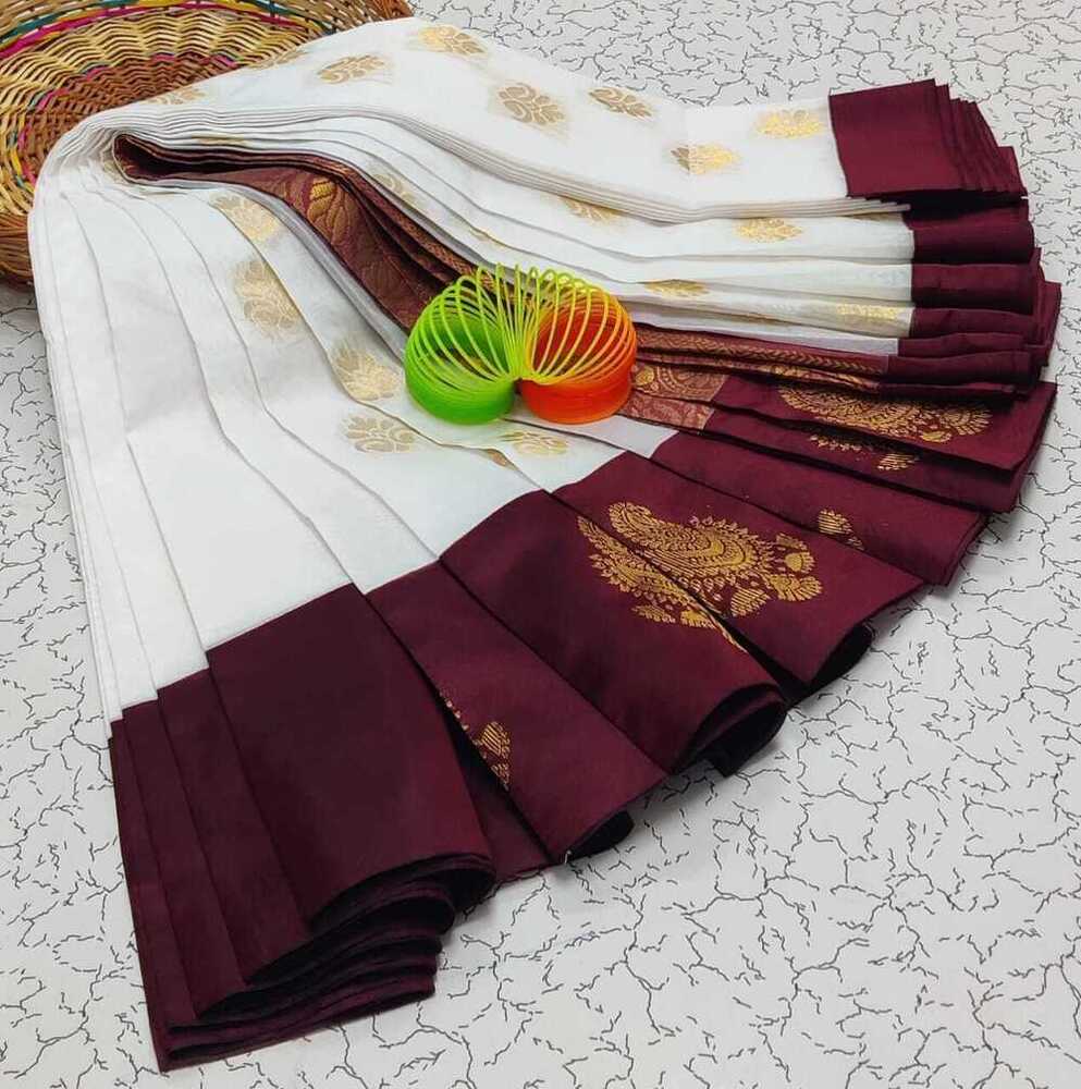 Korvai Border Silk Cotton Saree