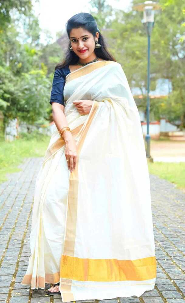 Tissue  Linen Saree - Design: Premium