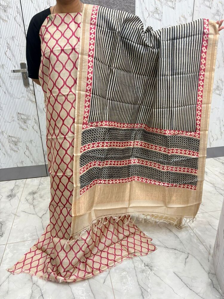 Ladies Tussar Suit And Dupatta