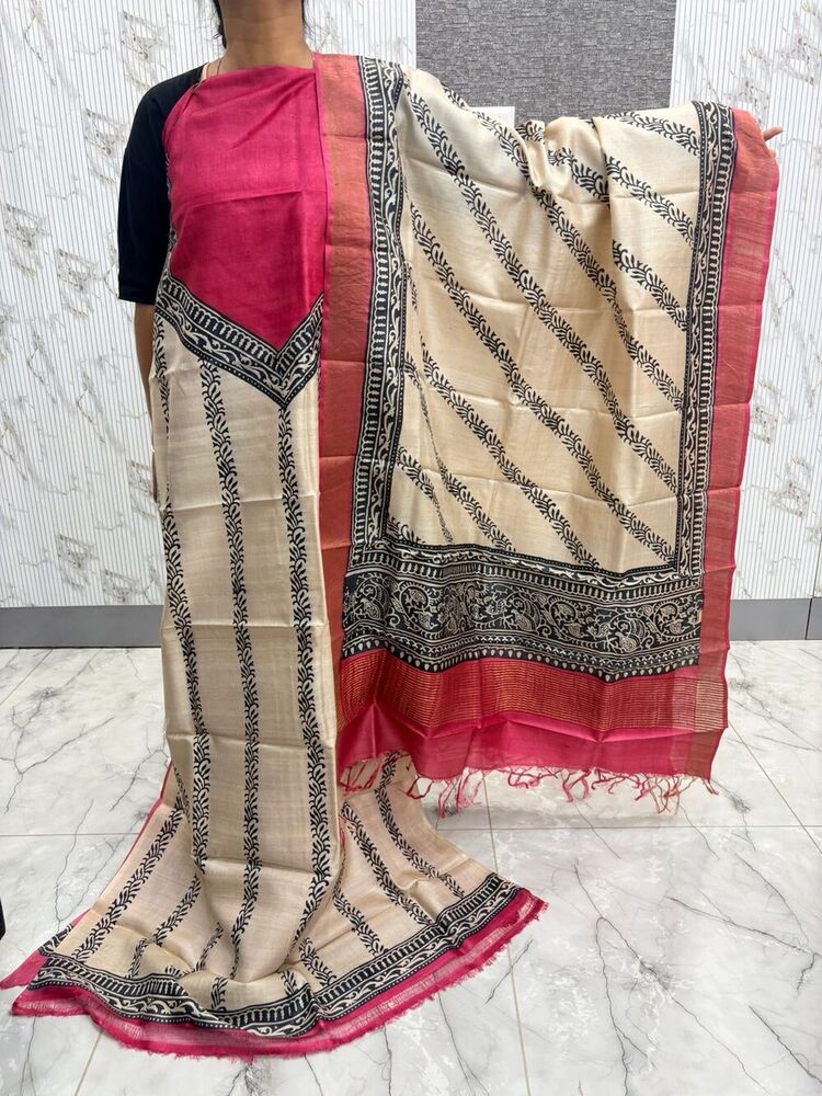 Party Wear Tussar Suit And Dupatta