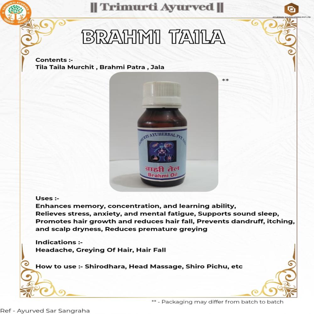 Brahmi Taila 1 Ltr - Application: External Application