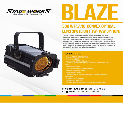 Auditorium Blaze - Pc 300 - Features: Good Quality