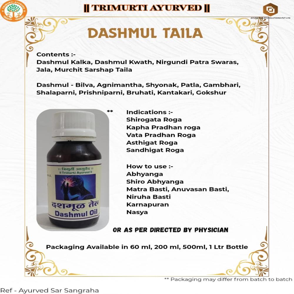 Dashmul Taila 1 Ltr - Application: External Application