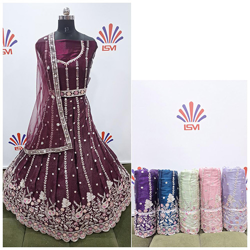 Light Embroidery Lehenga