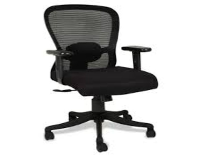 Black Wooden Office Table Chair