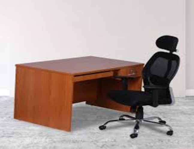Brown Wooden Office Table
