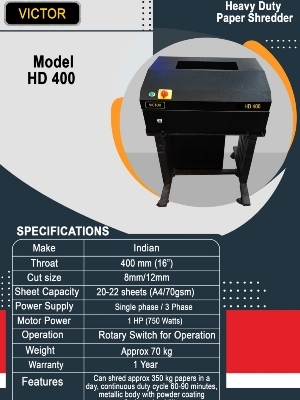 Industrial paper shredder