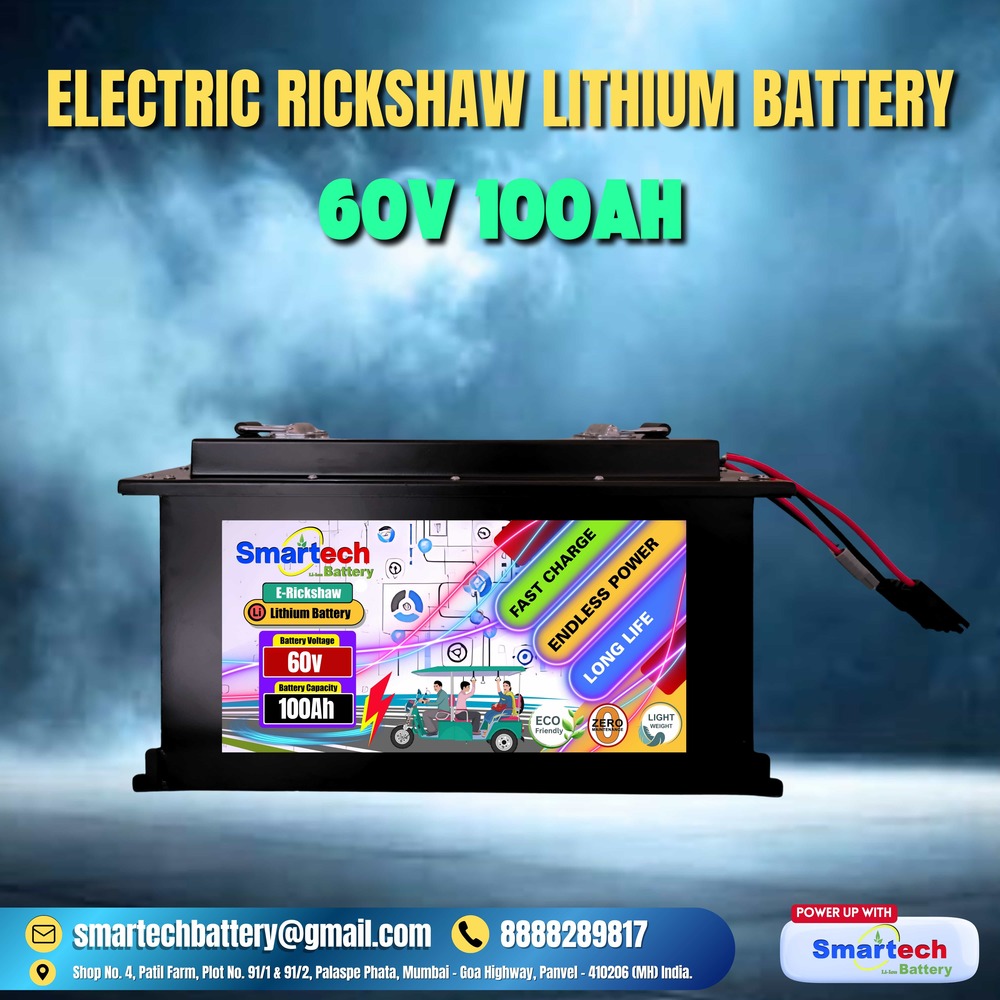 E-Rickshaw Lithium Battery 60v 100AH