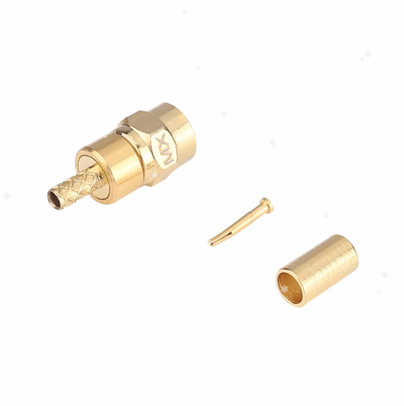 MX SMC Male Crimping Type Connector With Te-flon For (174U Cable) (Gold Plated)