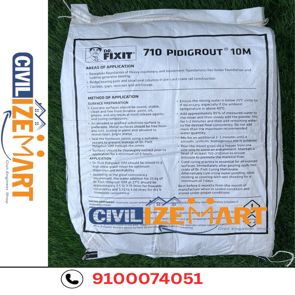 25 KG DR.FIXIT PIDIGROUT 10M CEMENTITIOUS GROUT 